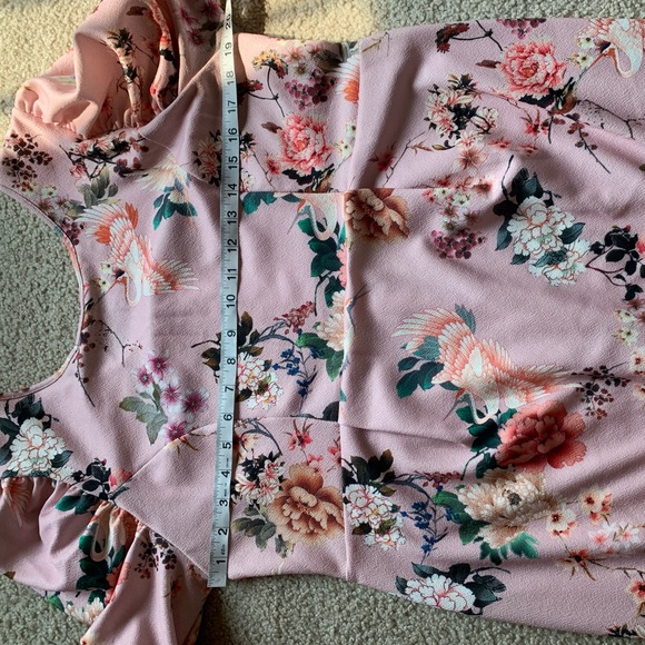 ASOS Floral Print Midi Dress with Puff Sleeves - Picture 15 of 16